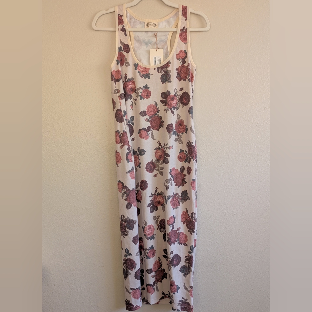 Mia Joy by Joyfolie Davinna Slip Dress in Cream Floral - M